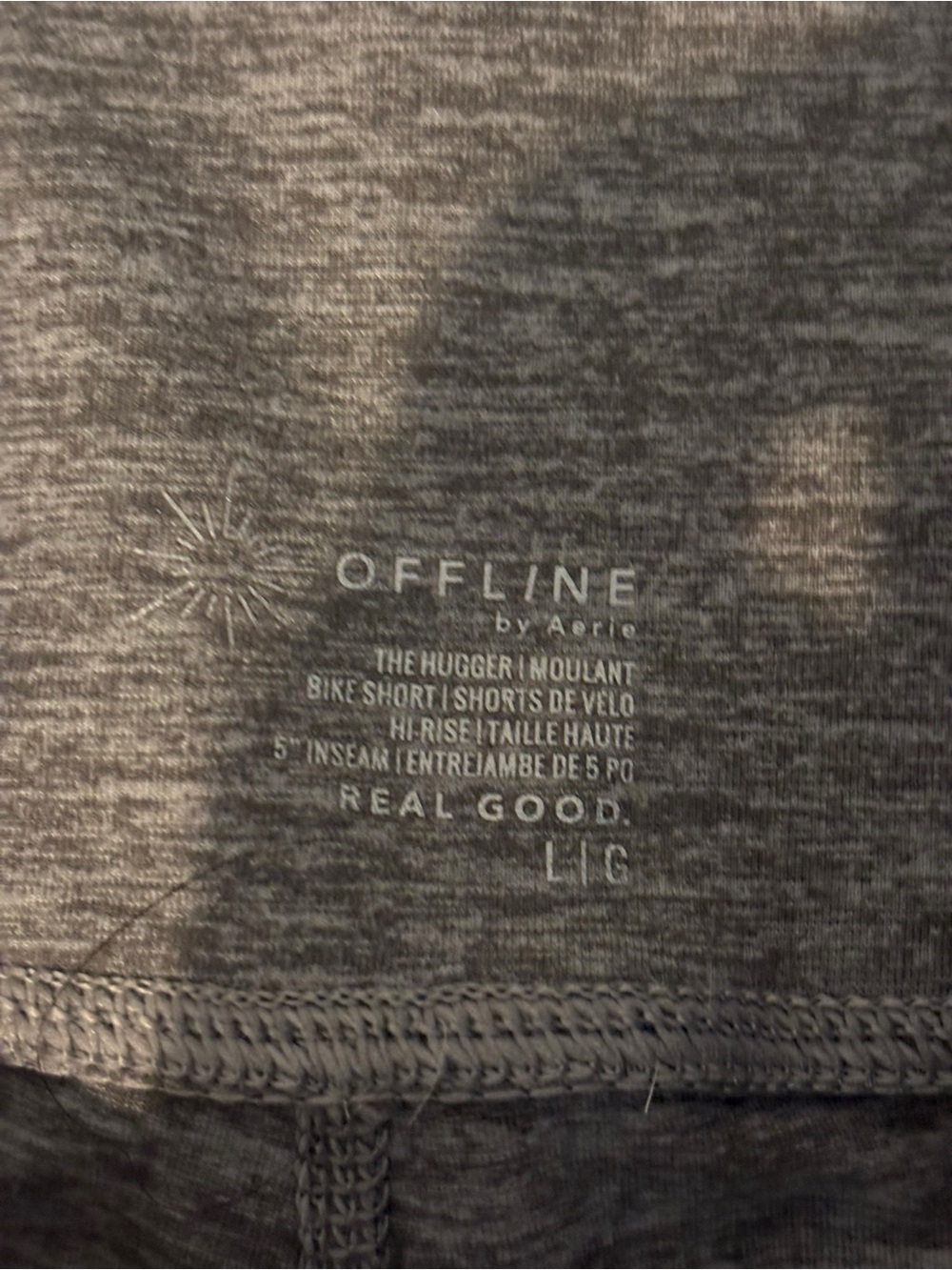 Offline by aerie High-Waisted Grey Biker Shorts Women’s Size Large - Picture 4 of 6